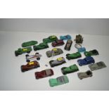 A quantity of Dinky die-cast model vehicles, including: a Studebaker; a Chrysler; an M.G.