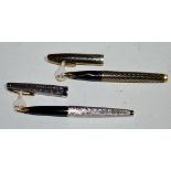 Two Sheaffer fountain pens, one in 14ct.