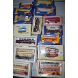 A quantity of Corgi die-cast Metrobus vehicles; together with other Corgi buses.