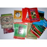 Various football programmes, including: International programmes from Wembley Stadium,