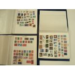 Three albums of World stamps, mainly second half 20th Century.