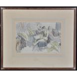 H*** G*** Freeth (20th Century) Soldiers at rest, signed and dated 1940; various labels verso,