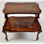 Louis Majorelle (French 1859-1926): a rosewood two tier trolley,