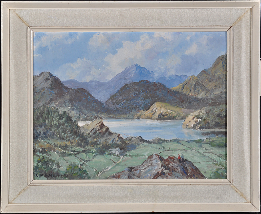 Claude Percival Shilton (1887-1968) "Llyn Gwynant, Near Snowdon, Carmarthen", signed,