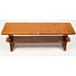 Thomas "Gnomeman" Whittaker: an adzed oak bench,