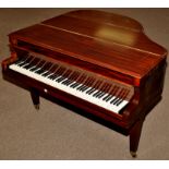 A mahogany cased baby grand piano, serial No.