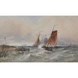 Thomas Bush Hardy (1842-1897) "Off the Dutch Coast",