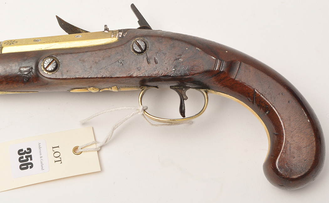 A late 18th Century flintlock pistol, by H. - Image 3 of 7