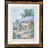 Theresa Sylvester Stannard (1898-1947) "An Old English Homestead", signed, watercolour,