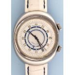 Jaeger LeCoultre: a gentleman's Memovox Speed Beat GT automatic alarm wristwatch, 1970's,