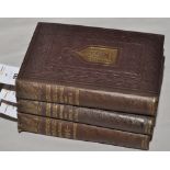 Ruskin (John) The Stones of Venice, 3 vols, large 8vo, brown cloth gilt, plates, illustrations,