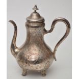 A French 950 standard coffee pot, probably late 19th Century,
