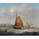 19th Century British School A Dutch sailing barge,