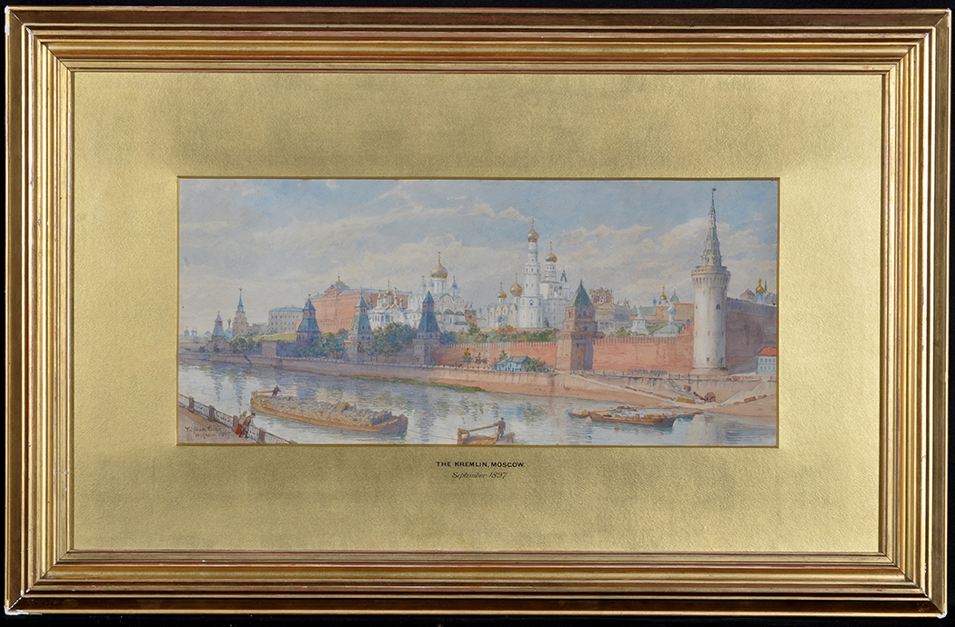 Tristram James Ellis (1844-1922) "The Kremlin, Moscow", signed, inscribed and dated 1897,