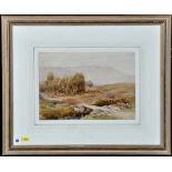 John Thomas Richardson (1835-1898) "Northumbrian Scene", signed with initials, watercolour,