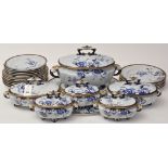 Royal Worcester 'Indian' part dinner service, comprising: large tureen and cover,