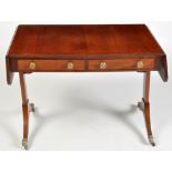 A George III mahogany sofa table,