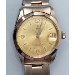 Tudor Prince Oyster Date: a gentleman's self winding stainless steel wristwatch,