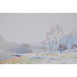 William Heaton Cooper, RI, (1903-1995) "Winter Morning, Grasmere", signed, watercolour, 37.