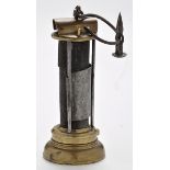 The Miner's lamp of Beamish's Founder, Frank Atkinson - A 19th Century "Davy" miner's lamp,