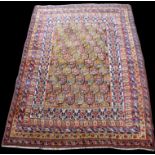 An Afshar rug, boteh design and multiple border, 238 x 156cms (93 1/2 x 61 1/2in.).