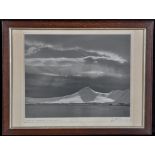 A*** Saunders, FRPS, FRGS, (20th Century) "Evening Shadows in Antarctica", signed and inscribed,