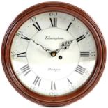 Felmingham, Bungay: an early 19th Century mahogany wall verge timepiece,