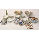 Various pieces of Chinese and Japanese ceramics,