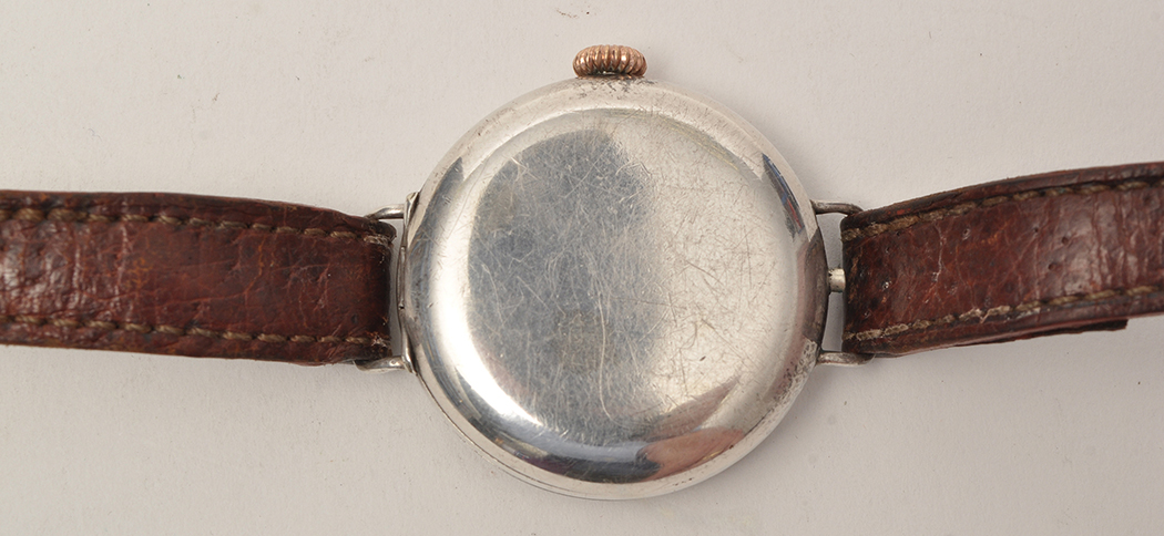 A WWI period silver trench wristwatch, the case signed Rolex, bears London import marks 1915, - Image 10 of 12