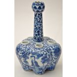 Chinese blue and white 'Tulip' vase,