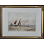 William Thomas Nichols Boyce (1857-1911) "Herring Boats off the North East coast",