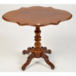 A Victorian mahogany table,