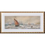 Thomas Bush Hardy (1842-1897) "Off Dover", signed, inscribed with title, dated 1890,