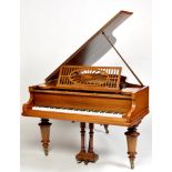 A rosewood cased boudoir grand piano, by C.