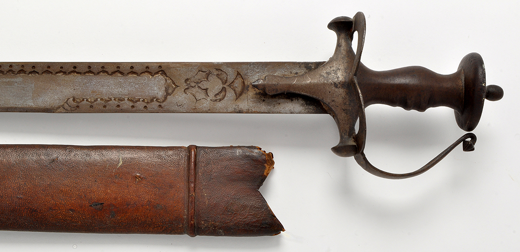 A 19th Century North Indian Khanda sword, the 74cms (29in.