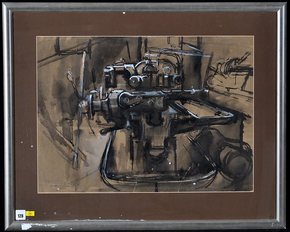 Douglas Frederick Pittuck (1911-1993) "Industrial Machinery", signed,