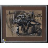 Douglas Frederick Pittuck (1911-1993) "Industrial Machinery", signed,