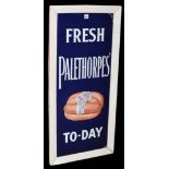 An enamel advertising sign, c.