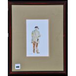 Jonathan Trowell - "Steward at Fakenham, signed, inscribed verso, watercolour,