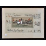 After "Snaffles" (Charles Johnson Payne) - "A Point-to-Point", signed by the Artist in pencil,
