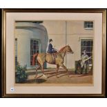 After Sir Alfred Munnings - "Our Mutual Friend The Horse", limited edition colour photolithograph,