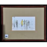 Jonathan Trowell - "Cold and Wet", signed; inscribed verso, watercolour, 11.