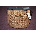 Fisherman's basket creel with shoulder strap (as new).