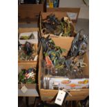 A good quantity of fantasy and military models with various other interests.