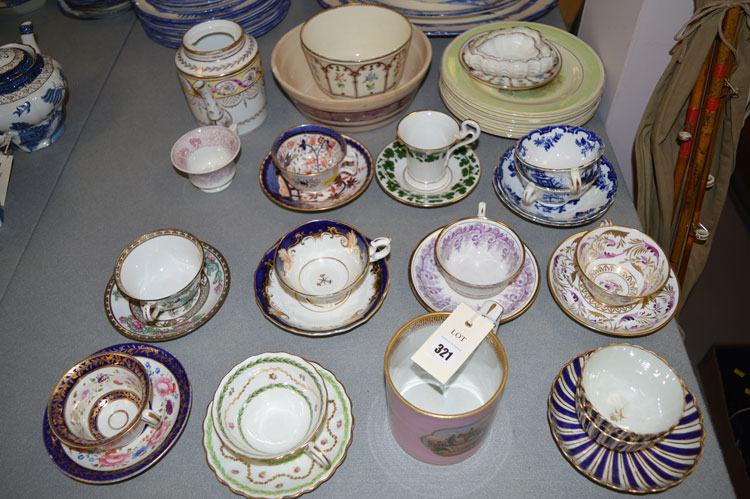 A quantity of decorative late 18th and 19th Century ceramics,