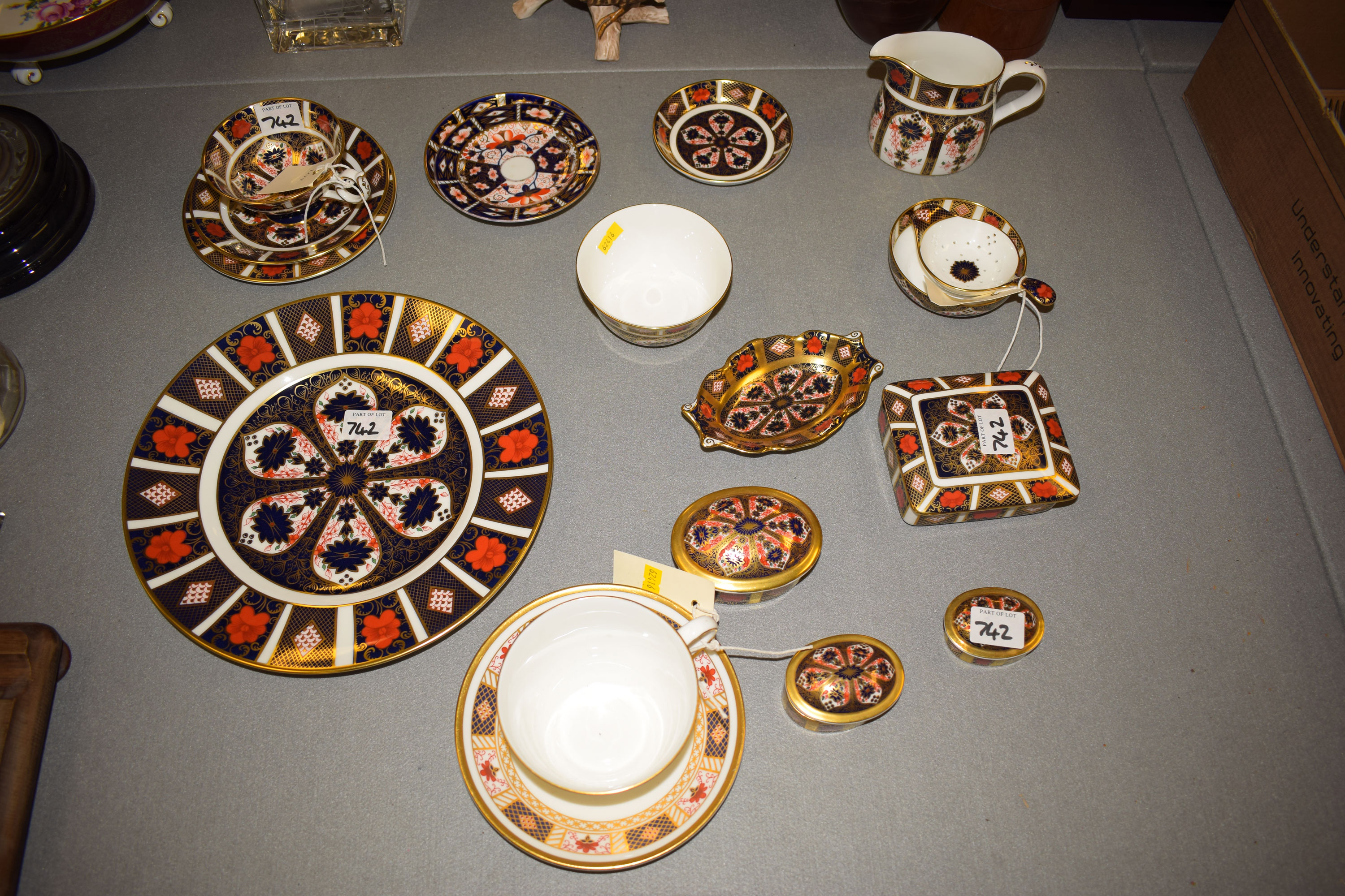 A collection of 20th Century Royal Crown Derby in the old Imari pattern; and others,