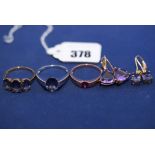 Amethyst jewellery,