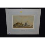 A 19th Century watercolour, by Peter Le Cave - "On the Purfleet, Hornchurch Road, 1801", unframed.