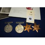 Second World War medals,