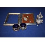 A pair of Victorian silver table salts, by William Huttons & Sons Ltd.